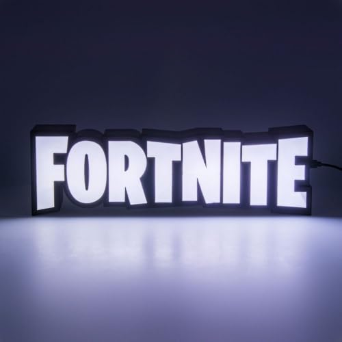 Paladone Fortnite RGB Colour-Changing Logo Light – Officially Licensed Gaming Lamp with Remote Control, Wall or Desk Display, USB Powered Décor for Gamers