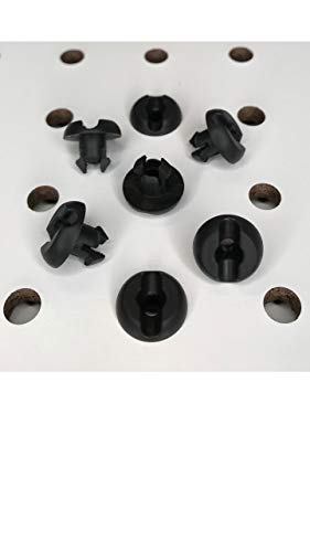 Pegboard Peg Locks 50PCS (1/8 inch, Black) - color: Black, size: 1/8 Inch