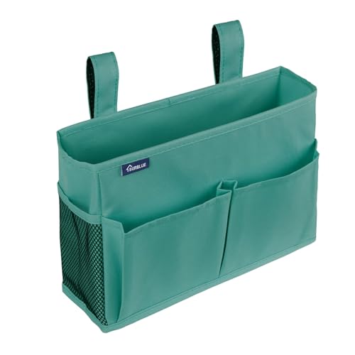 Surblue Caddy Hanging Organizer Bedside Storage Bag for Bunk and Hospital Beds, Teal, Small - color: R-Teal, size: Small