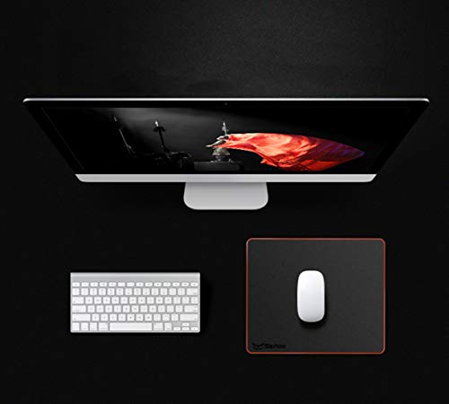 Mouse Pad, Resin Hard Surface Mouse Mat Polymer Silicone Bottom Gaming Mousepad No Smell Waterproof for Games, Office 30 x 24 cm (11.8 x 9.5in) - size: M: 11.8 x 9.5 in