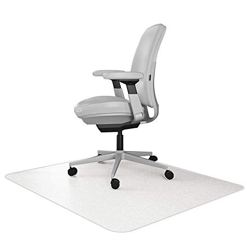 Resilia Office Desk Chair Mat - for Low Pile Carpet (with Grippers) Clear, 48 Inches x 48 Inches, Made in The USA - color: Clear, size: 48" x 48" without lip