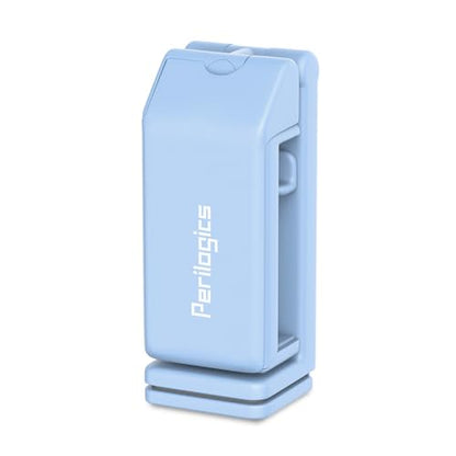 Perilogics Airplane Phone Holder Mount Universal in Flight Hands Free Viewing with Multi-Directional Dual 360 Degree Rotation (Blue) - color: Blue