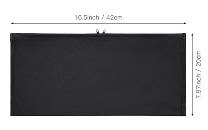 Keyboard Anti Dust Bag Sleeve Pouch for 60%-80% Keys Keyboard, Logitech/Redragon/Havit/Keychron/RK ROYAL KLUDGE/MageGee/Apple Magic Universal Wireless/Wire Computer/Gaming Keyboard Case Cover-Black - color: Black - 16.53 x 7.87 Inch