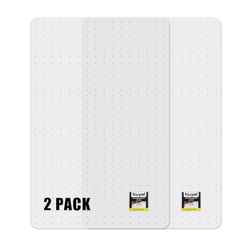Kuyal Office Chair Mat for Carpet, Set of 2, 32x48 Clear Heavy Duty Computer Chair Mat, Under Desk Protector Carpeted Floors Mat, Easy Chair Movement,Ship Flat - size: 32" X 48" 2Pack