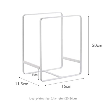YAMAZAKI Home Tower Plate Rack/Dish Stand/Dish Storage/Plate Holder - Large - Steel - color: White, size: Large