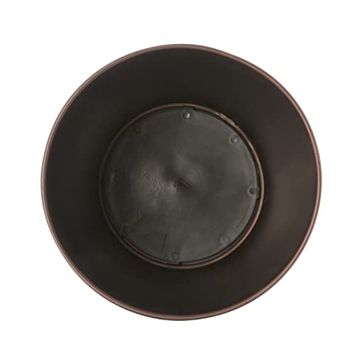 Bath Bliss 5 Liter Small Wastebasket | Round Open Top | Trash Can | Bathroom | Bedroom | Kitchen | Office | Dorm | Disposal Waste Bin | Garbage | Oil Rubbed Bronze - color: Bronze, size: 1 Pack