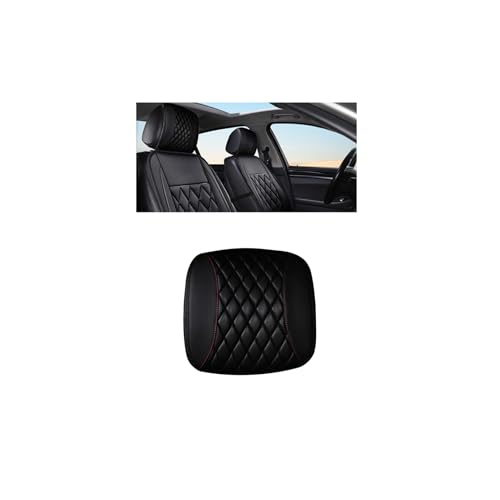 Car Headrest Cover, Soft Leather Dirt-Proof Vehicle Seat Head Rest Protector, Breathable Automotive Interior Protection Dust Covering Accessories, Universal for Most Cars (Black) - color: Black