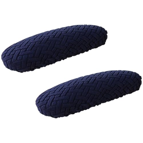 1 Pair Office Chair Armrest Covers Stretch Jacquard Computer Chair Arm Pad Covers Removable Arm Slipcovers Protectors for Office Computer, Desk, Gaming Chairs Navy Blue - color: Navy Blue, size: 1 Pair