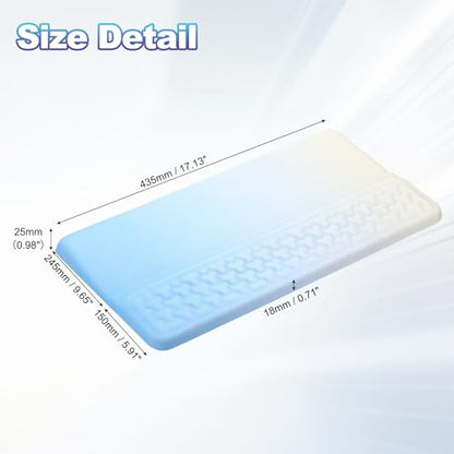 PATIKIL Computer Keyboard Stand with Wrist Rest, Computer Wrist Support Pad, Keyboard Stand Riser Holder Pad for Office Desk Gaming Home, Blue and Yellow - color: Blue and Yellow