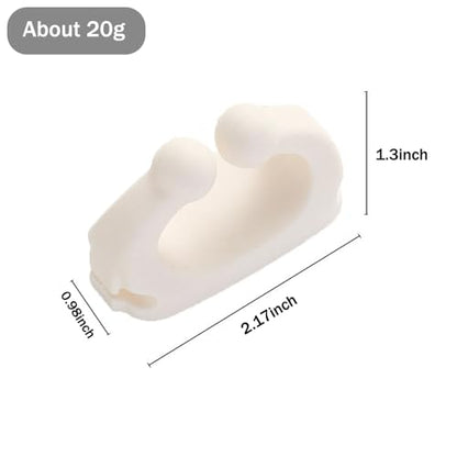 Silicone Razor Holders - 6 Pcs Hooks Adhesive Wall Mounted for Hanging Towel Key Plug Cable, Utility Decoration Hook Stick to Dorm Room Door Function for Kitchen Bathroom Home Office