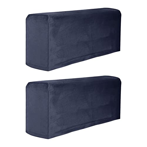 1 Pair Stretch Couch Arm Cove-r, Sofa Armrest Cove-r, Elastic Ant-i-Slip Couch Protec-t Slipcovers for Recliner Armchair