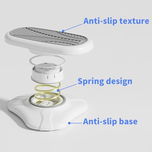 Foot Rest for Under Desk at Work ，Ergonomic Foot Stool Under Office Desk - Rocking for Fidgeters，Effectively Relaxes The Leg Muscles，2 Pieces Grey - color: Grey