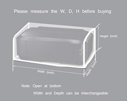 Large Printer Dust Cover (18W x 18D x 15H), We Have All Popular Size Printer Jacket Copiers Cover Compatible for Canon / HP / Epson / Brother Printers