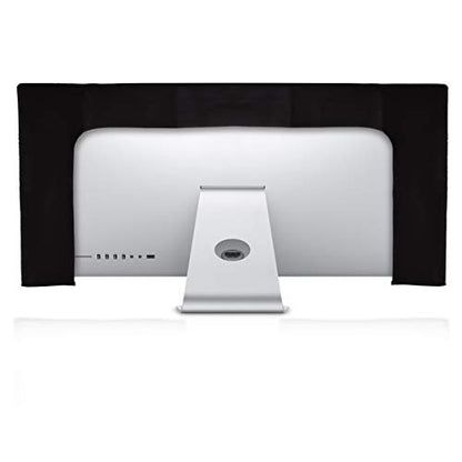 kwmobile Computer Monitor Cover Compatible with 34-35" monitor - Don't Touch My Screen White/Black