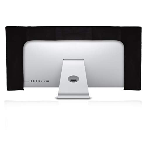 kwmobile Computer Monitor Cover Compatible with 34-35" monitor - Don't Touch My Screen White/Black