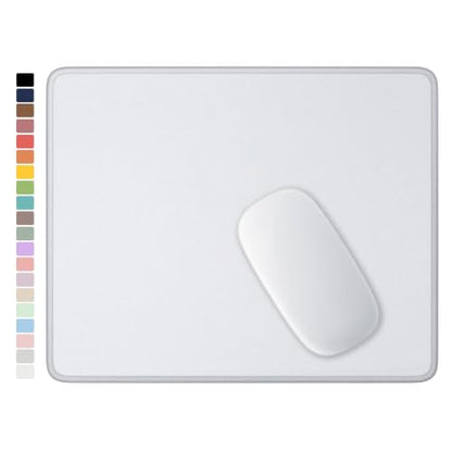 Hsurbtra Mouse Pad, Premium-Textured Square Mousepad 10.2 x 8.3 Inch, Stitched Edge Anti-Slip Waterproof Rubber Pretty Cute Computer Mat for Office Gaming Laptop Women Kids Space Gray - color: Space Gray, size: Square Mousepad (10.2" x 8.3")