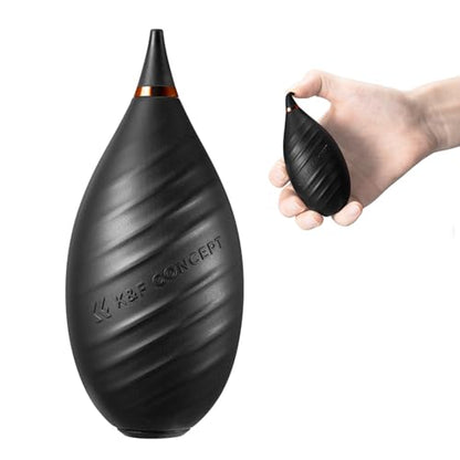 K&F Concept Soft Tip Air Blower Rubber Bulb Air Pump Dust Blower | Strong airflow and safe silicone won't scratch lenses. Compact, portable and versatile for multiple devices