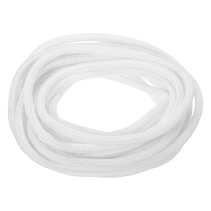 MECCANIXITY Split Sleeve Wire Loom 9/32" 25Ft White Self Wrapping Braided Sleeve UL94-V2 Fireproof PET Sleeving for Automotive, Home Cable Management - color: White, size: 9/32 Inch x 25Ft