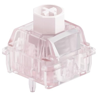 OOCTPK Chilkey WS Flux HE Hall Effect Switches: Linear Factory Pre-Lubed Magnetic Keyboard Switches, Freely Setting Pre-Travel Key Switch for Rapid Trigger HE Gaming Keyboard (15 Pcs, Pink) - color: WS Flux Switches-Pink Lotus-15pcs