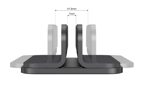 JOKItech Aluminum Laptop Vertical Stand Organizer, Sturdy Laptop Computer Holder Desktop Stand Compatible with new Retina Apple MacBook Pro/Air/Neo, Mac mini & iPad Pro - Black - color: Black