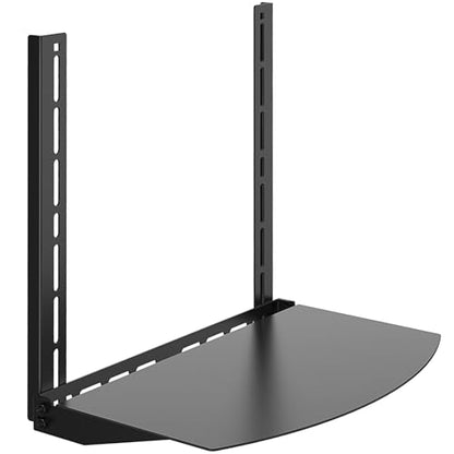 TV Wall Mount Shelf - Provides Storage Space for Set-top Boxes, DVD Players, Game Consoles, and Other Small Accessories. Sturdy Construction Supports 22 lbs
