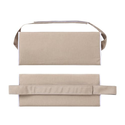 Enipate Outdoor Chaise Lounge Head Pillow, Pack of 2 Water Resistant Headrest Pillows with Elastic Band for Pool Patio Chairs - color: Khaki