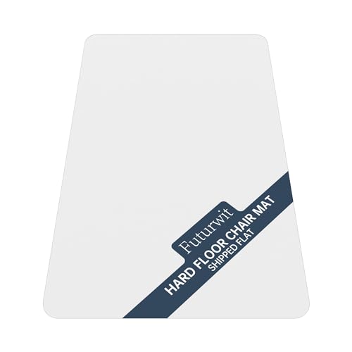 Office Chair Mat for Hardwood Floor, Ship Flat 48"x30" Heavy Duty Floor Protector for Desk, Plastic Rolling Chair Mats, Clear Floor Mat Smooth Glide, No Divot, Rectangle - color: For Hardwood - Ship Flat, size: 30'' x 48'' Rectangle