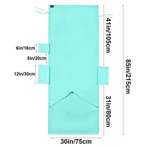 VOCOOL Microfiber Beach Chair Towel Lounge Chair Cover Soft and Quick Dry | Pool Chair Cover with Side Pockets, Chaise Lounge Towels Cover, for Holidays Sunbathing Beach Hotel Garden, Green, 85" x 30" - color: Green