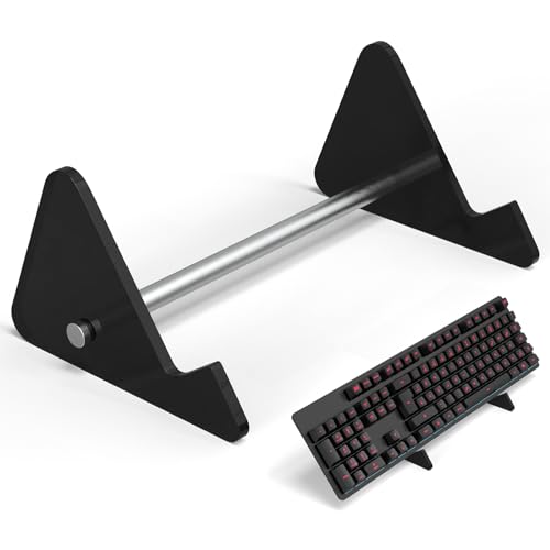 Black Keyboard Stands 1-Tier, Mechanical Keyboard Acrylic Display Stand, Holder Stand for Gaming Keyboards - color: Black