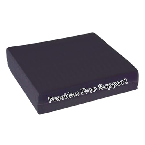 Essential Medical Supply Rehab 1 Foam Seat Cushion - Denser Cushion for Office Chairs, Wheelchairs, and More - Chair Seat Pad Provides Additional Support and Pain Relief for Seniors - 18" x 16" x 2" - size: 18x16x2 Inch (Pack of 1)