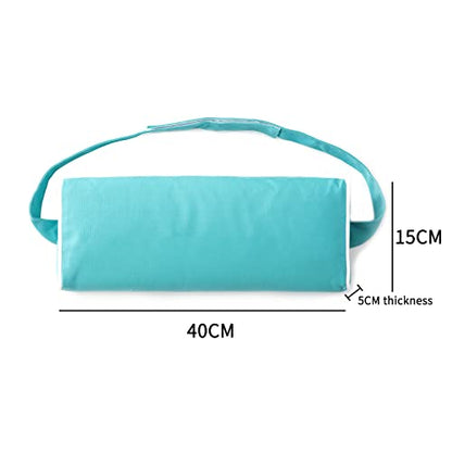 Enipate Outdoor Chaise Lounge Head Pillow, Pack of 2 Water Resistant Headrest Pillows with Elastic Band for Pool Patio Chairs - color: Blue