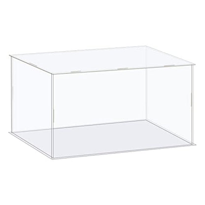 MECCANIXITY Acrylic Display Case Box Clear Dustproof Protection Showcase 12.2x6.3x4.3 Inch for Collectibles Display - size: 12.2x6.3x4.3 Inch