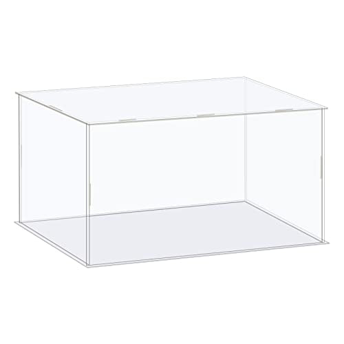 MECCANIXITY Acrylic Display Case Box Clear Dustproof Protection Showcase 12.2x6.3x4.3 Inch for Collectibles Display - size: 12.2x6.3x4.3 Inch