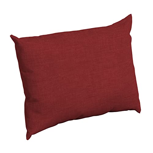 Arden Deep Seat Pillow Back Cushion, 23 x 17, Outdoor/Indoor Replacement Back Cushion, Plush Support, Fade-Resistant, Rain-Proof Patio Furniture Cushion, Ruby Red Leala - color: Ruby Red Leala, size: 17 x 23