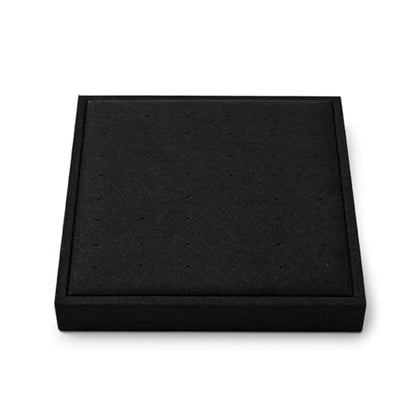 Oirlv Black Microfiber Jewelry Stud Earring Tray Display Tray Interchangeable Modular Jewelry Tray - style: P13706