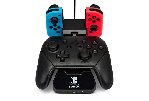 PowerA Controller Charging Base for Nintendo Switch, Black, Wireless Controller charging, Charge, rechargeable battery, Nintendo Switch, Joy-Con Charging, PowerA Wireless Charging - style: Charging Base