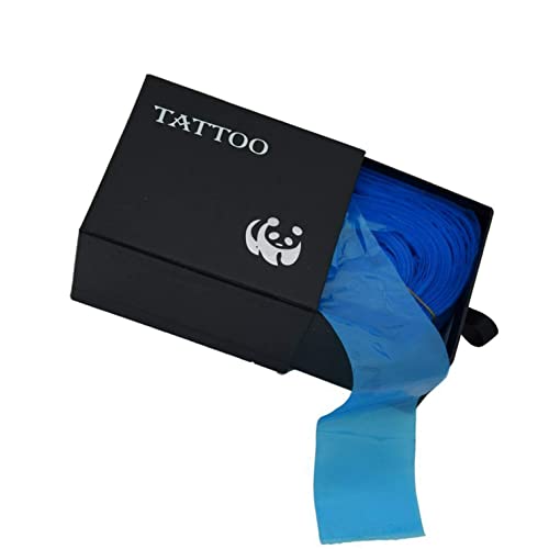 100PCS Clip Cord Sleeves,Box Plastic Blue Tattoo,Disposable Hygiene Clip Cord Covers for Tattoo,Tattoo Machine Bags Tattoo Machine Gun Accessories Tattoo Supplies - color: Blue(B)