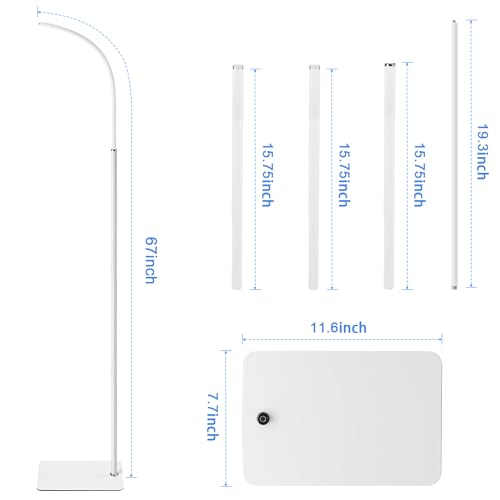 67" Adjustable Height Baby Monitor Floor Stand Compatible with Nanit Pro & Flex Stand,Babysense HDS2/V43,HelloBaby HB65/HB6550/Pro/HB6560/HB66,Infant Optics DXR-8 Pro,Also Cameras with 1/4 Connection