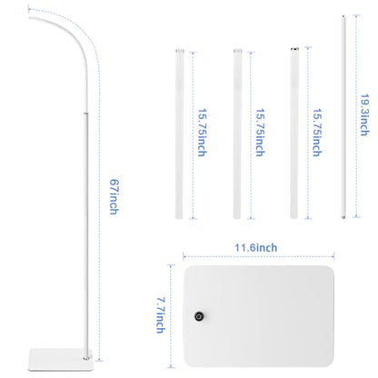67" Adjustable Height Baby Monitor Floor Stand Compatible with Nanit Pro & Flex Stand,Babysense HDS2/V43,HelloBaby HB65/HB6550/Pro/HB6560/HB66,Infant Optics DXR-8 Pro,Also Cameras with 1/4 Connection