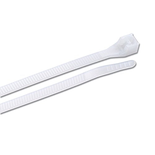 Gardner Bender 46-206 Doublelock Cable Tie, 6 Inch., Tensile Strength, Wire / Cord Management Industrial and Household Use, Nylon Zip Tie, 100 Pk., Natural - color: Natural, size: 100 Pack, style: 6 inch., 45 lb tensile