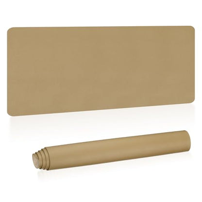 Patikil Desk Mat, 48"x17" Non-Slip Waterproof PU Leather Desk Pad, Dual Sided, Gold Tone - color: Gold Tone, size: 48"x17"