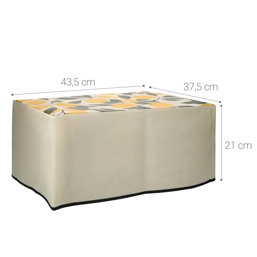 kwmobile Dust Cover Compatible with HP Smart Tank 7005 / Smart Tank 5000 - Printer Case - Yellow/Green/Beige - Lemons - style: Lemons 06-07-11