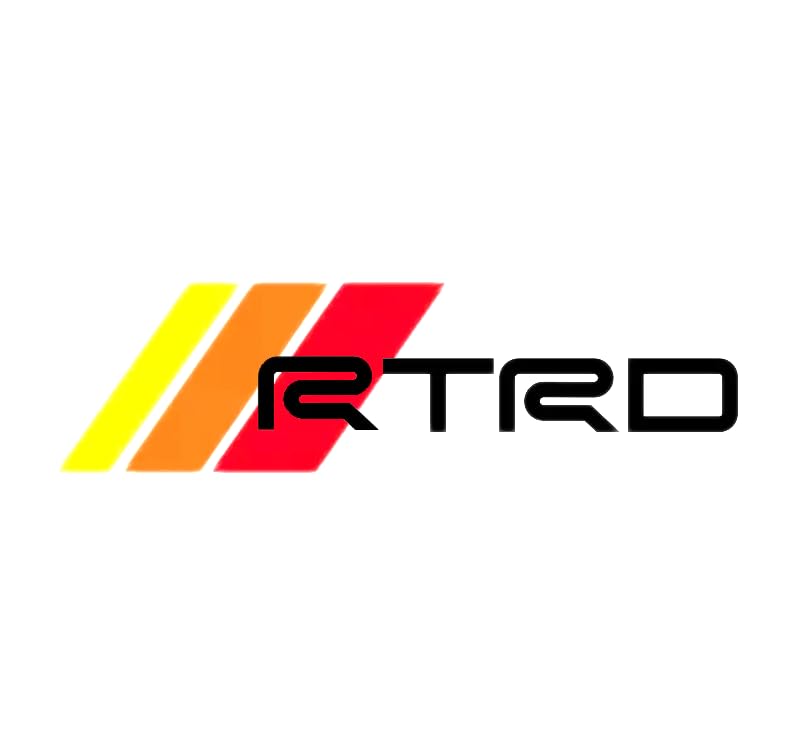 RTRD Sticker Decal – 10" × 3" High-Gloss Weatherproof Vinyl, Bubble-Free Automotive Grade. (1, 1) - size: 1