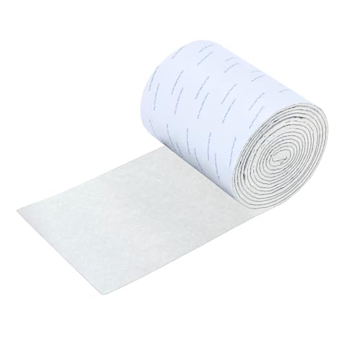 VOCOMO Felt Furniture Pads, Heavy Duty Felts Strip Roll with Adhesive Backing Felt Pads Furniture Feet Cuttable Felts Tape for Protecting Hardwood Floors(5 x 120 x 0.12 Inch, White) - color: White, size: 5" x 120" (1 Pack)