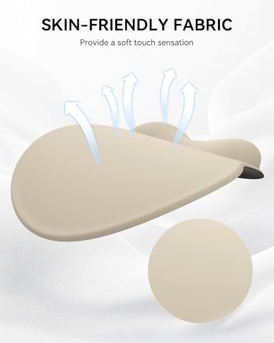Mouse Pad with Wrist Rest, Ergonomic Mouse Pads for Desk, Office Non-Slip Mousepad with Gel Wrist Support(Beige, 10.6''L x 9''W) - color: Beige