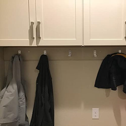 Folding Coat Hooks, Wall Hooks for Hanging Aluminum Alloy Cloth Hanger Coat Hanger Headphones Holder Headset Wall Hanger Hook- Pack of 4 (Silver) - color: Silver
