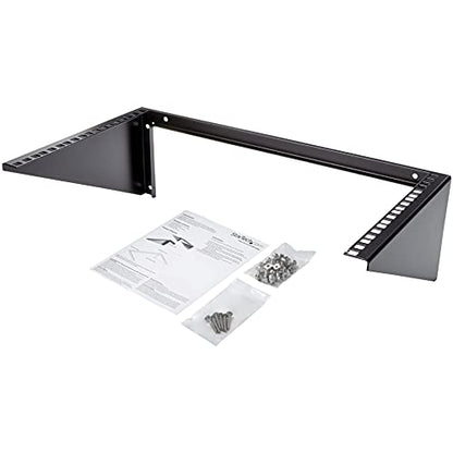 StarTech 6U Vertical Wall-Mount Patch Panel Rack, 19in, TAA (RK619WALLV) - size: 6U