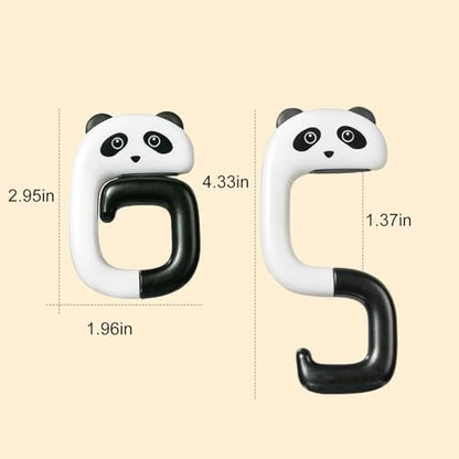 No-Drill Adjustable Desk Hook for Bags - Portable Clip-On Hanger for Backpacks, Handbags & Accessories, Space-Saving Table Mount for Home or Office,Black