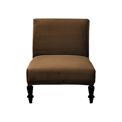Eco-Ancheng Armless Chair Slipcover Removable Armless Accent Chairs Covers Washable Armless Slipper Chair Slipcover Printed Armless Chair Furniture Protector Covers for Living Dining Room Hotel - color: A26