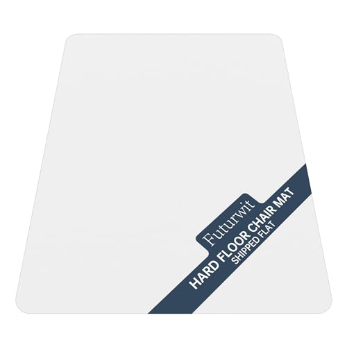 Office Chair Mat for Hardwood Floor, Ship Flat 48"x36" Heavy Duty Floor Protector for Desk, Plastic Rolling Chair Mats, Clear Floor Mat Smooth Glide, No Divot, Rectangle - color: For Hardwood - Ship Flat, size: 36'' x 48'' Rectangle